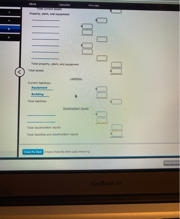Co. Balance Sheet For the Year Ended August 31, 2013 Assets Current