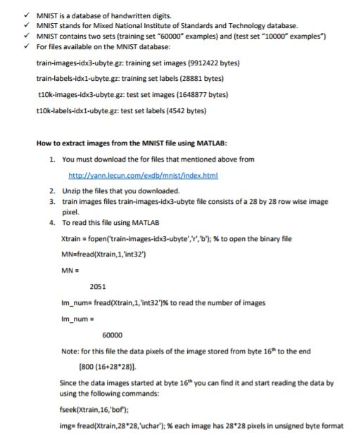 mentioned the MNIST data set of handwritten digits. You can obtain it