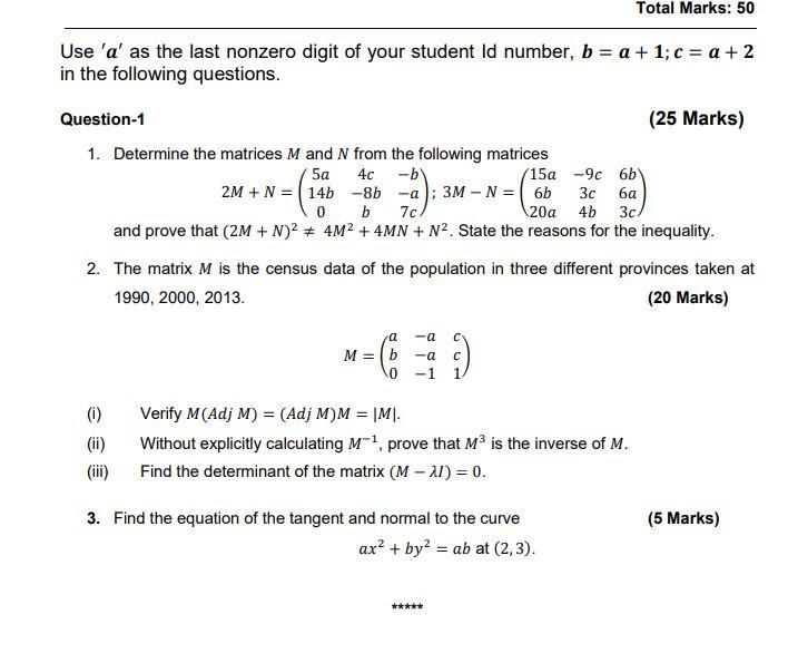 THE STUDENT NUMBER IS 3, SO ALL A VARIABLE SHOULD BE