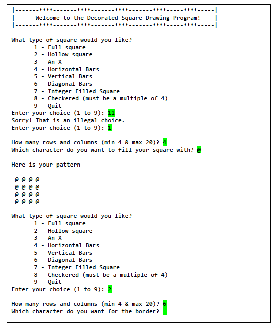 Question 2 2-D character arrays, switch and nested loops You are asked