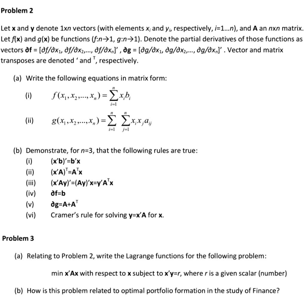 Please answer Problem 3(b). If you need solution of Problem 2, please