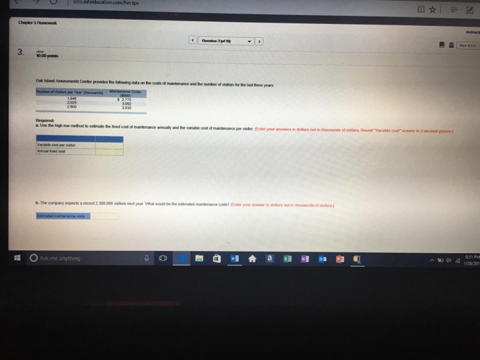  O Ask me anything mantemanoe annually and the variable cost of