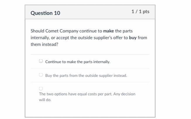 Per Part Direct Material P 15 Direct Labor 10 Variable Overhead 2