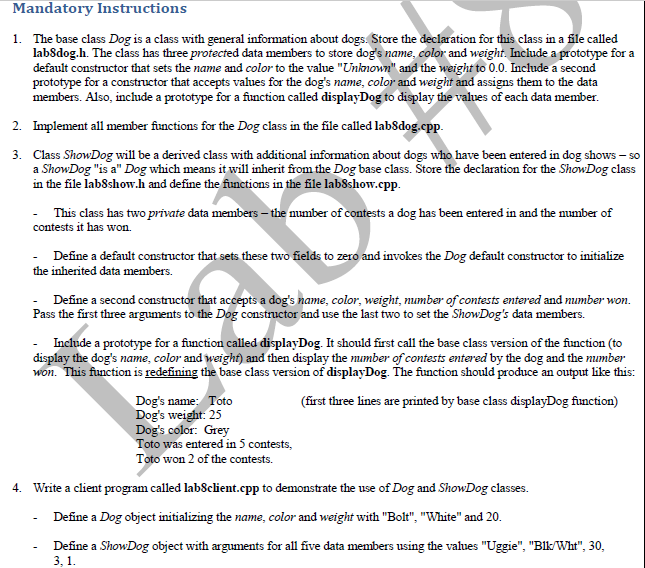 I need help with this code in C++ please. Please make seperate