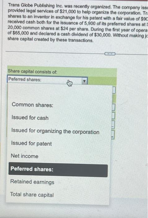 Inc. was recently organized. The company issued common shares to a lawyer