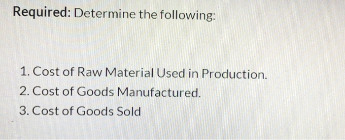 accounting records (in $000s): Raw Materials Purchased $3,200 Direct Labor Costs 1,000