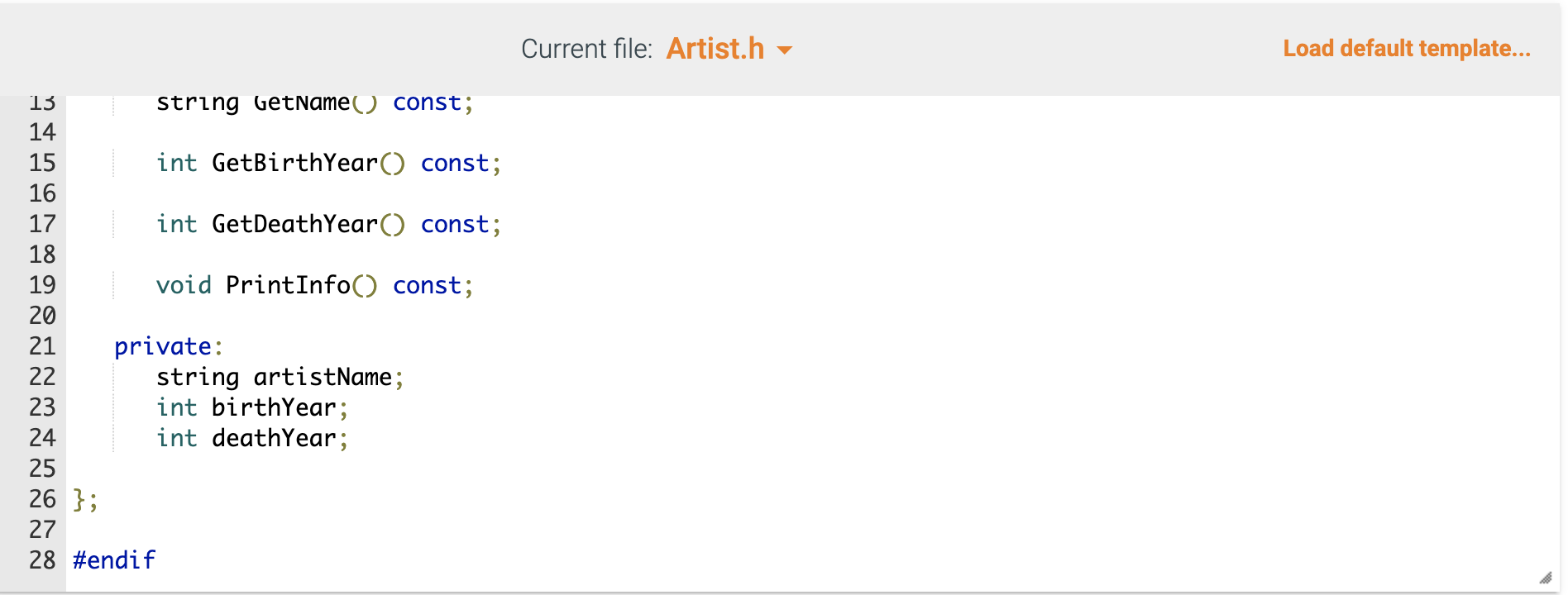 name to "unknown" and the years of birth and death to -1.