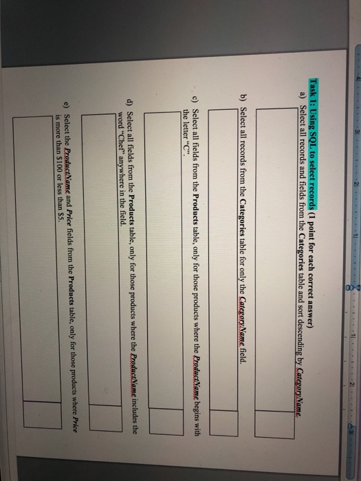 sQL Assignment. Instructions: In this assignment, you should use w3school.com task. Available