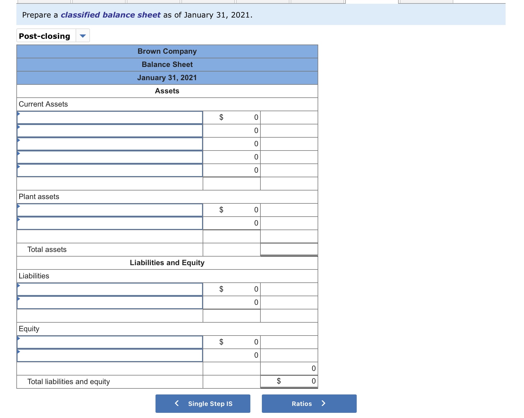 \hline A 6 & January 31 & & 6,000 & 0 \\