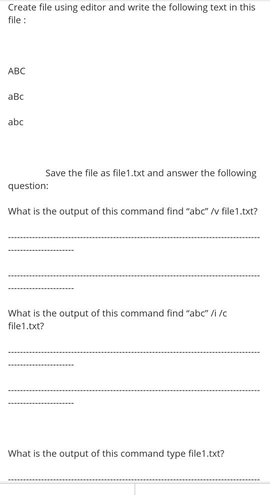  Microsoft MS-DOS command prompt shell window Create file using editor and