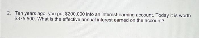 Please answer all in excel sheet. I will rate you. 2. Ten