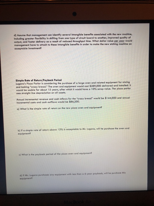 Flows Tiger Computers, Inc., of Singapore is considering the purchase of an