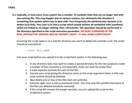  need answer as a bash shell script S 4.1. Typically, in