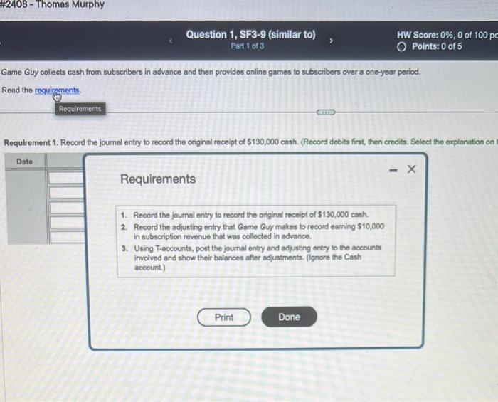 please help me solve this Same Guy collects cash from subscribers in