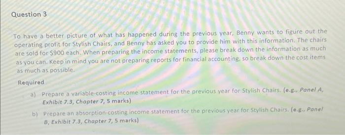 please answer please answer Question 3 To have a better picture of