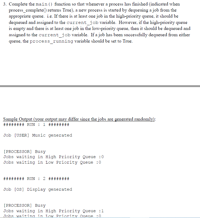def __init__(self, priority = 0, process_name = None): ''' Object for job