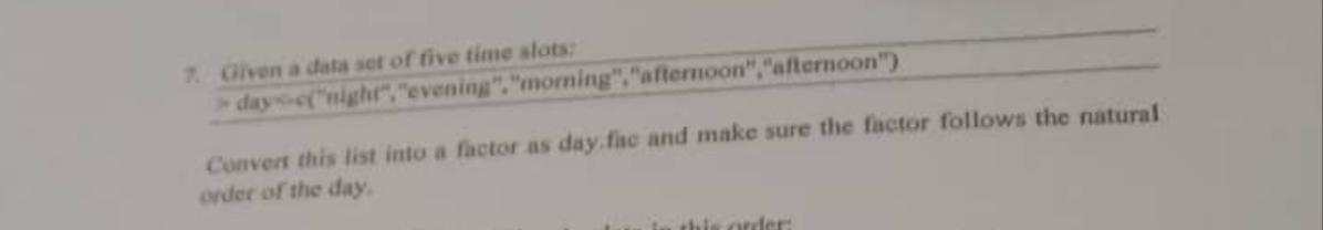 Use RStudio to solve the problem Convers this list into a factor