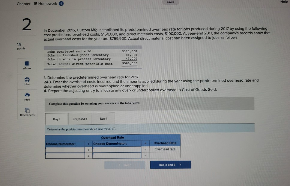  Saved Help Chapter - 15 Homework A 2 In December 2016,