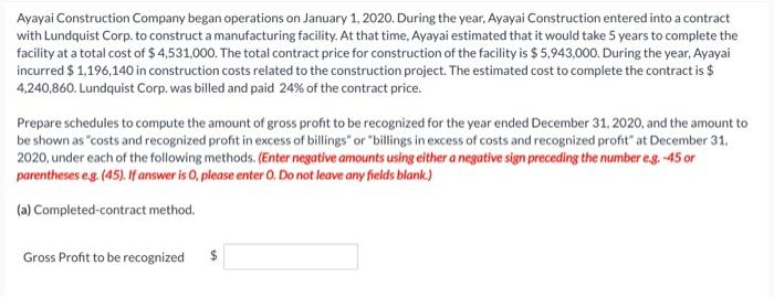  Please help me answer this! Give Correct Answer Kudos! Ayayai Construction