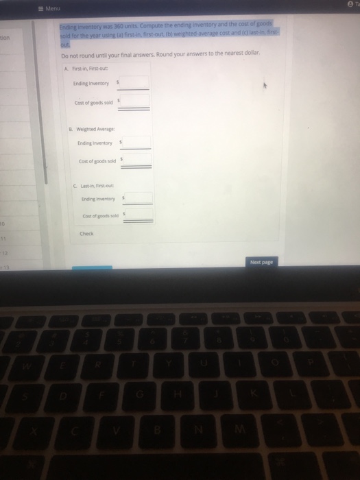 REVIEW LEARNING OBECTIVES ASSIGNMENT NAVIGATION Inventory Costing Methods-Periodic Method The Toon Company,
