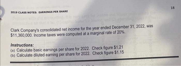 is tedious...) The stockholders' equity section of Clark Company's balance sheet as