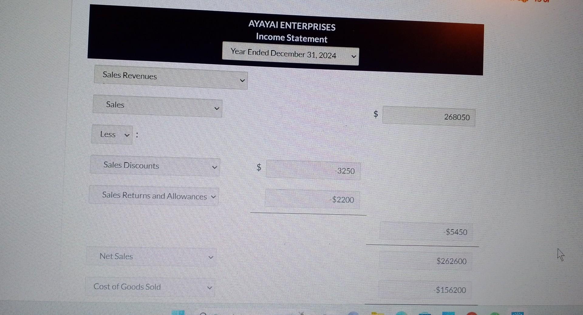 150,000 Interest expense 6,800 Salaries expense 35,400 Utilities expense 1. There is