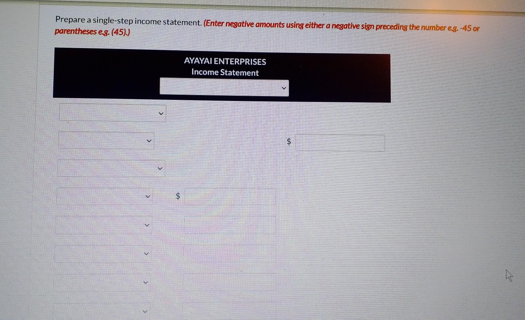 is $10,000 for the equipment and $4,000 for the furniture. 4. Accrued