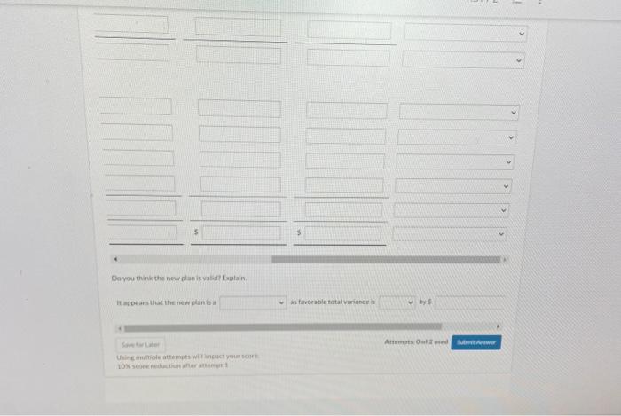 Attempts 1 of 2 used Using multiple attempta will impact your score
