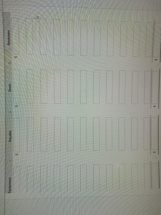 4. 5. 6. Stockholders invested $23,500 cash in the business in exchange