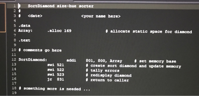 diameter from top to bottom. Please convert this C program to MIPS