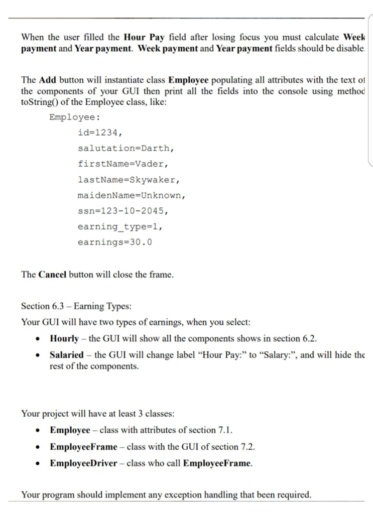  please help me in this program. implement the instructions found in