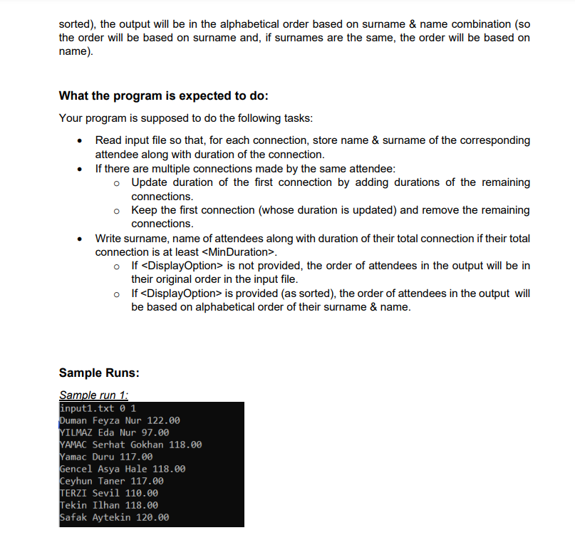  !!PLEASE SOLVE WITH C LANGUAGE!! In this assignment, you are going