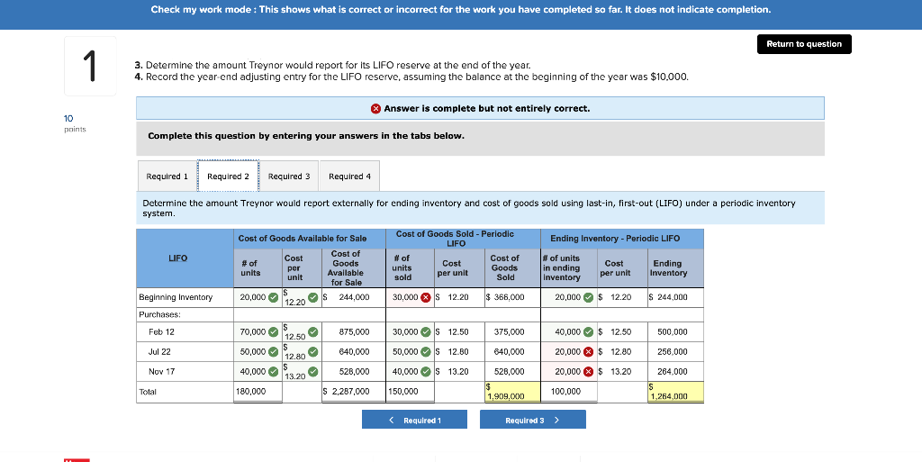 far. It does not indicate completion. Return to question Exercise 8-19 (Static)