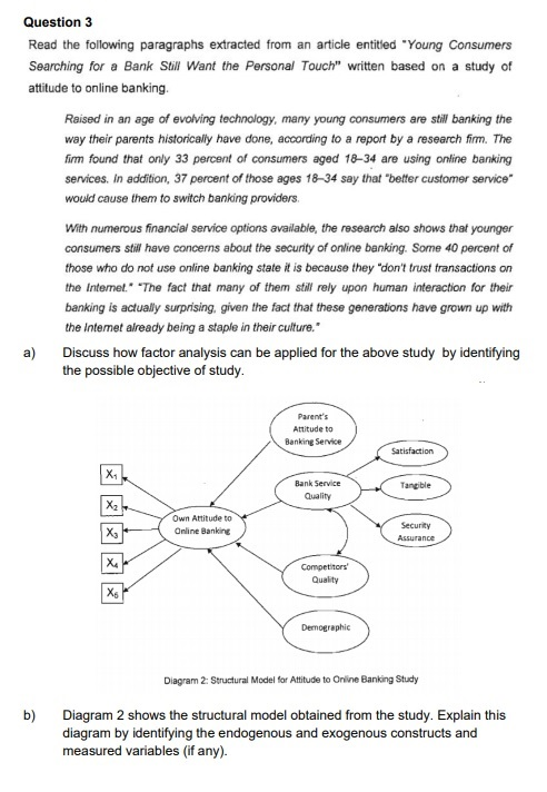 Question 3 Read the following paragraphs extracted from an article entitled