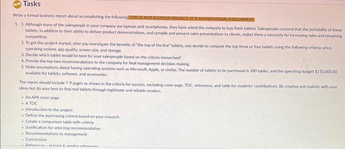  please do this asap i need help! Write a formal business