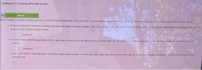  mon recently received a ciedit card with a 124 nominal interest