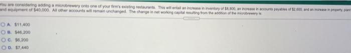  o we considering adding a microbrewery onto one of your firm's