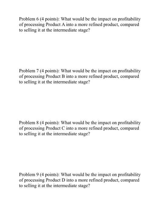 9 (all of which are on the next page; feel free to