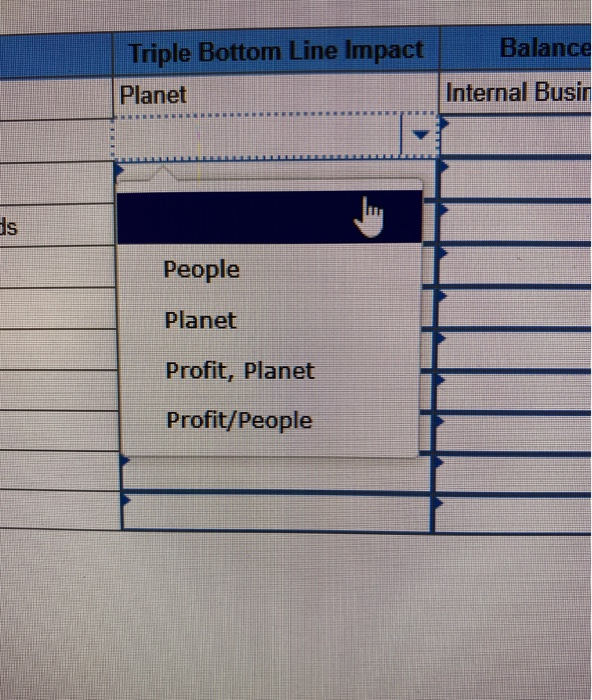 (GRI) sustainability reporting standards and other industry sources For each metric, classify