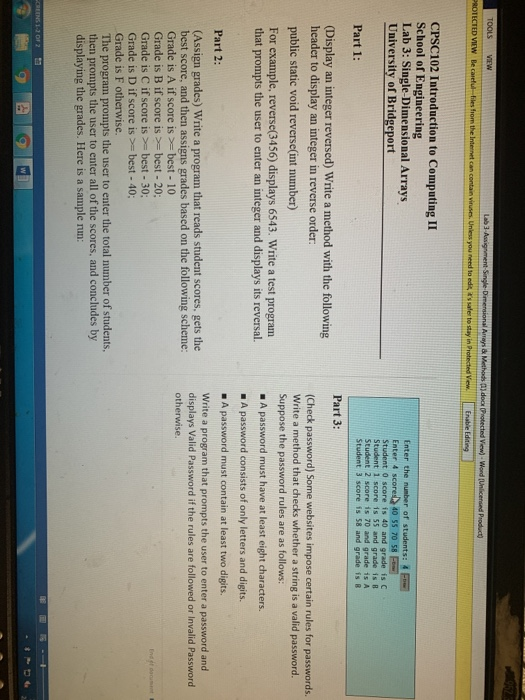 need help with the 3 assignments. java for netbeans TOOLS VIEW Lab