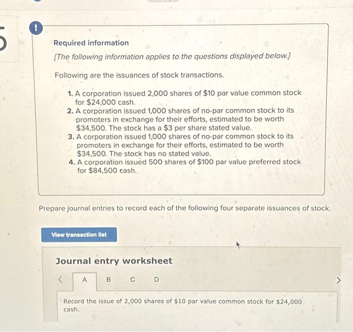 ch 11 q5 PLEASE HELP ASAP Journal entry worksheet D Record the