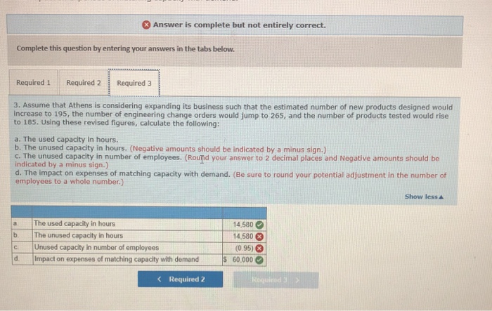 the following data regarding its Engineering Department and the customers served by