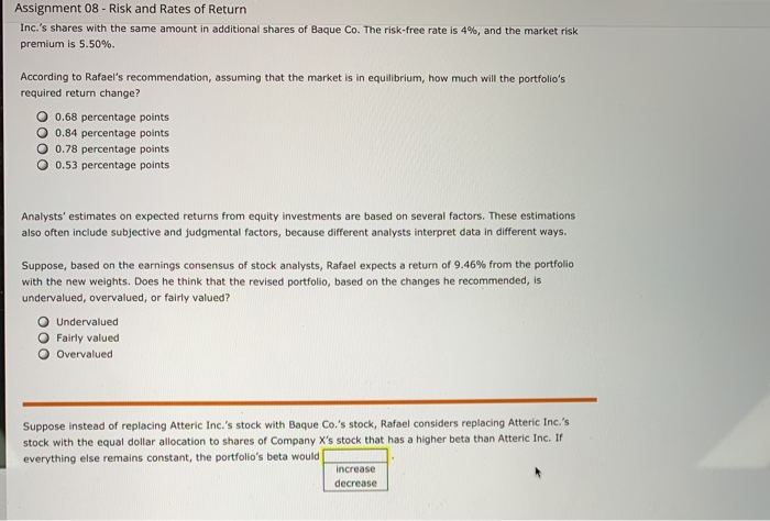 analyst at a wealth management firm. One of his clients holds a