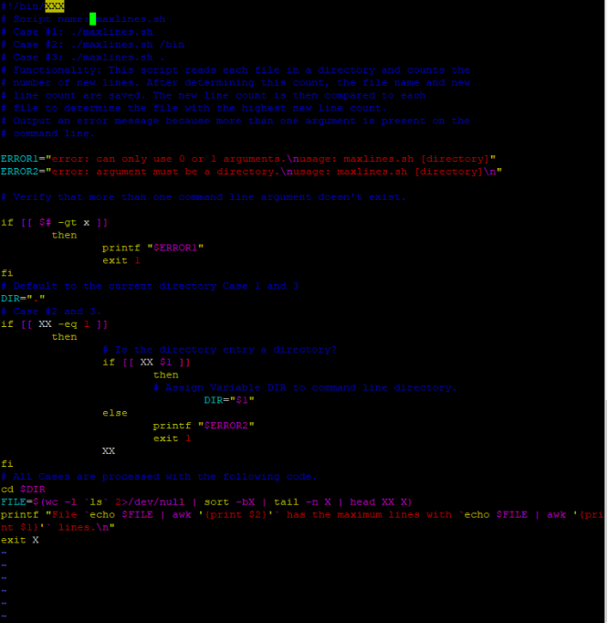 has the maximum number of lines (this may be different than the