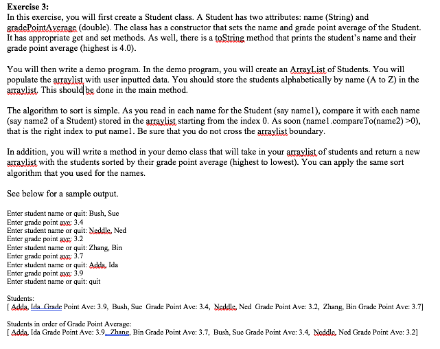  Exercise 3: In this exercise, you will first create a Student