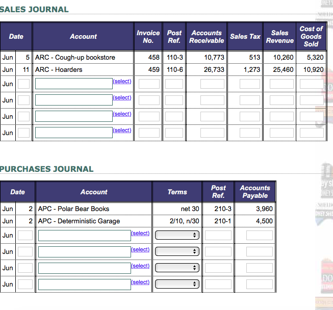 required to record transactions that occurred throughout the third week of June.