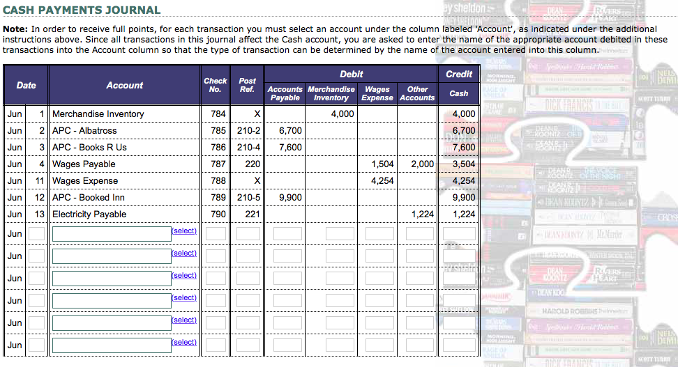 15 Sold 107 boxes of copies of Barry Plotter and the Half-paid
