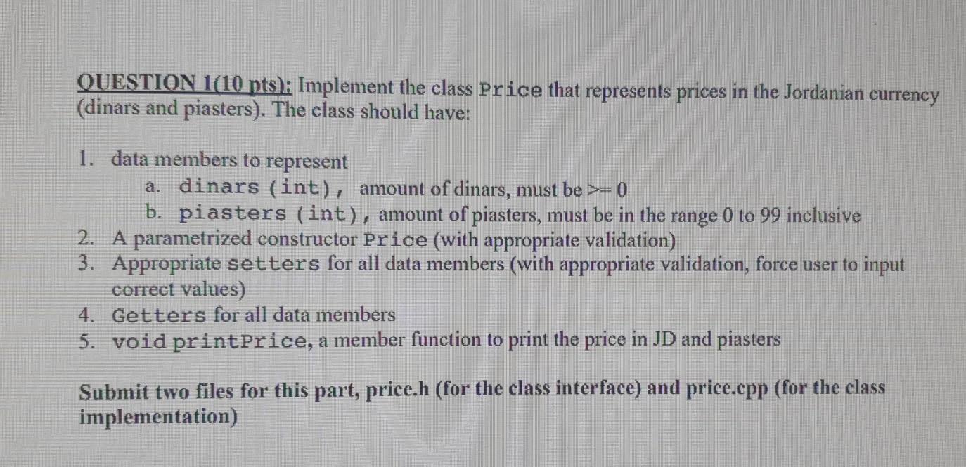 given part of the implementation as a help 1.1. Feel free to