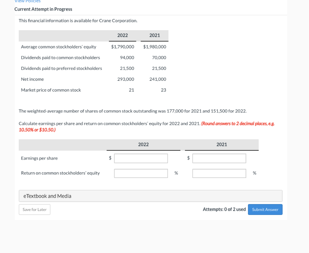view Policies Current Attempt in Progress This financial information is available