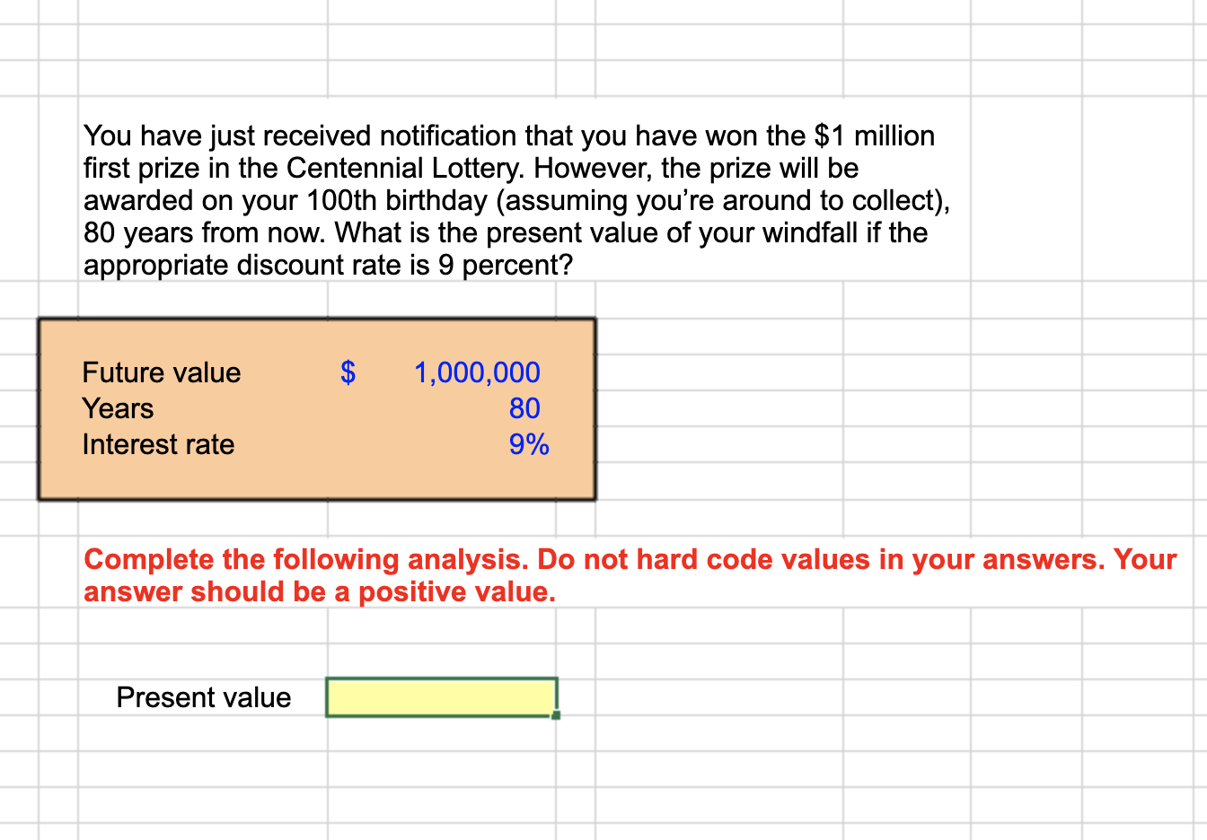 How do I code this in excel? You have just received notification